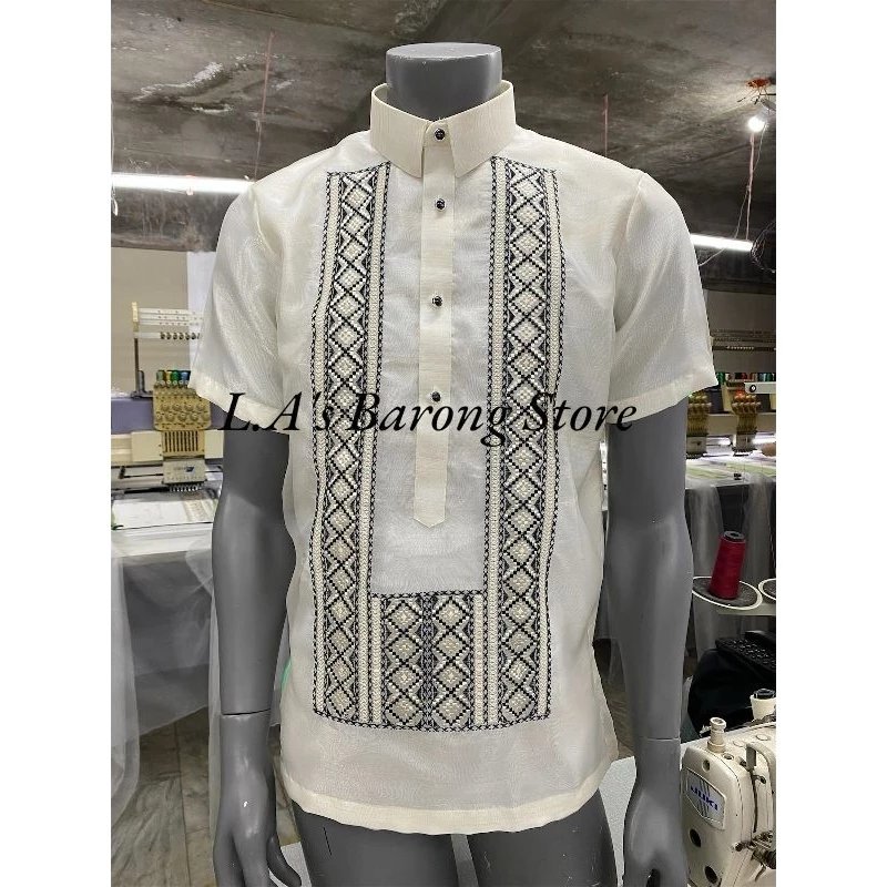 Polo Barong Tagalog Embroided (Ethnic)