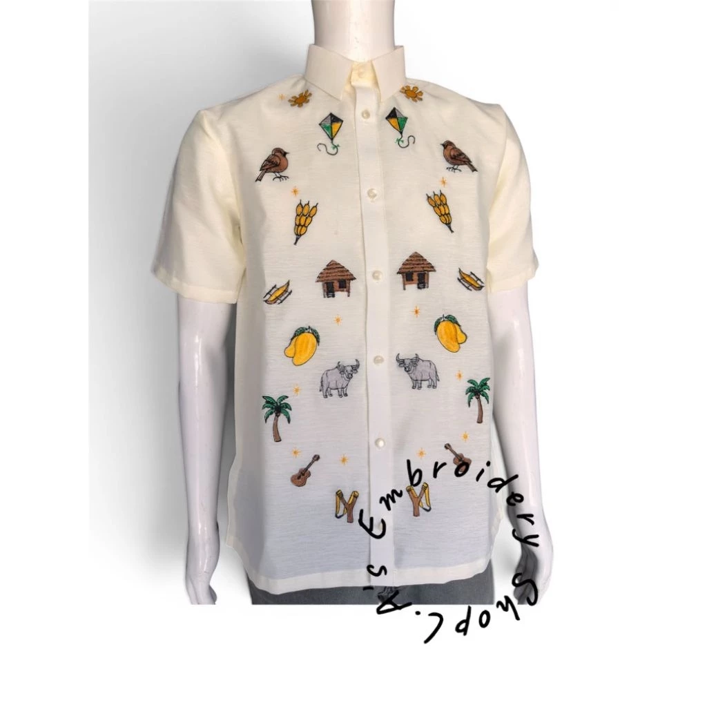 Polo Barong Jusilyn with inner Lining