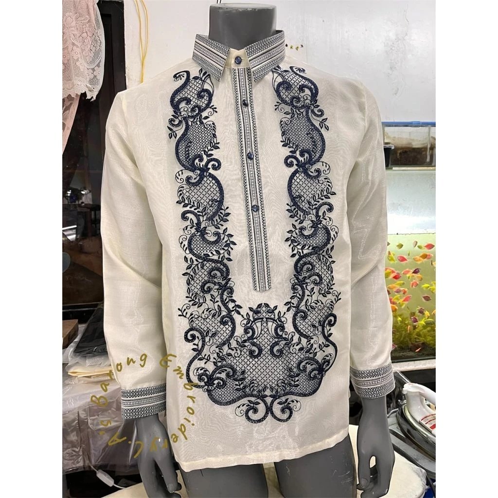 Barong Tagalog Sport Collar Calado